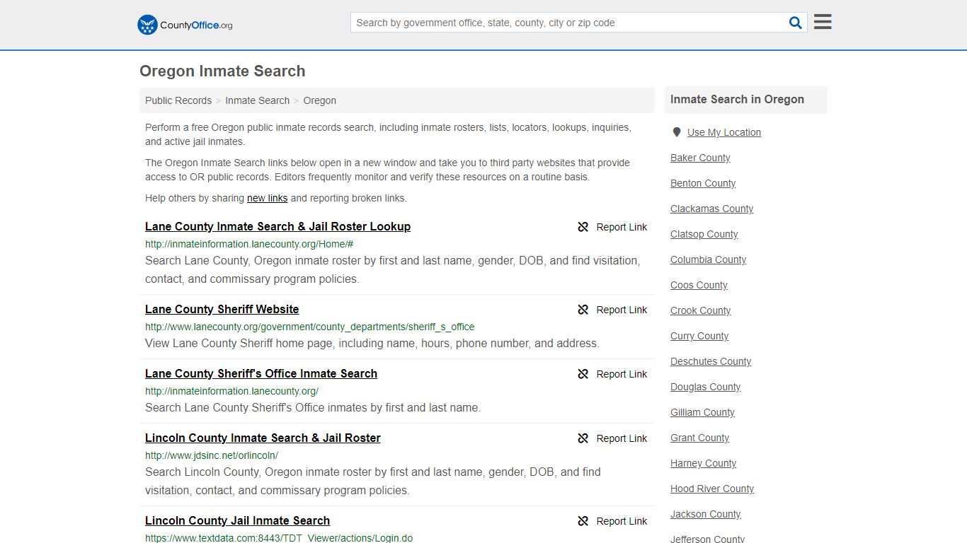 Inmate Search - Oregon (Inmate Rosters & Locators)